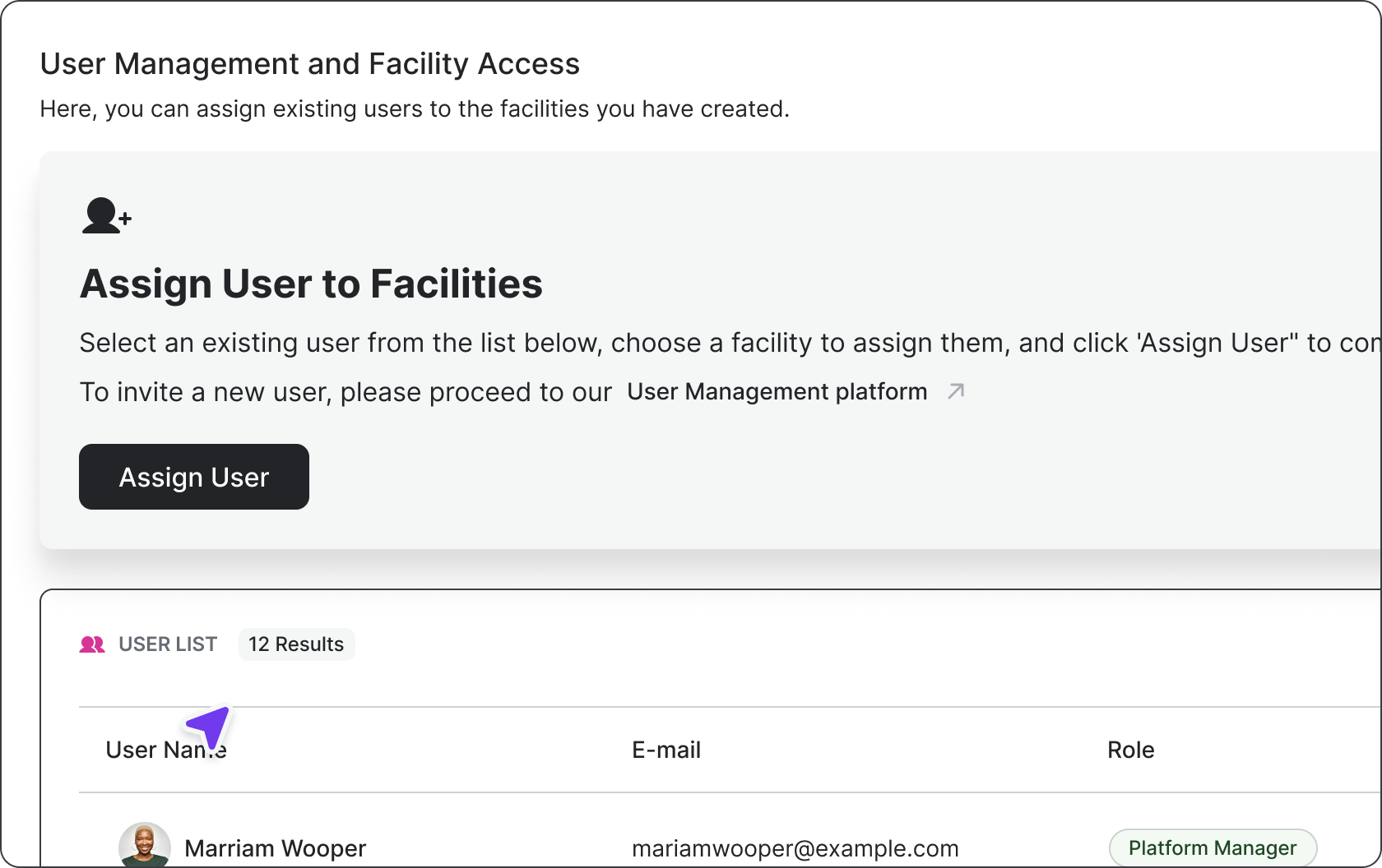 User Role Management
