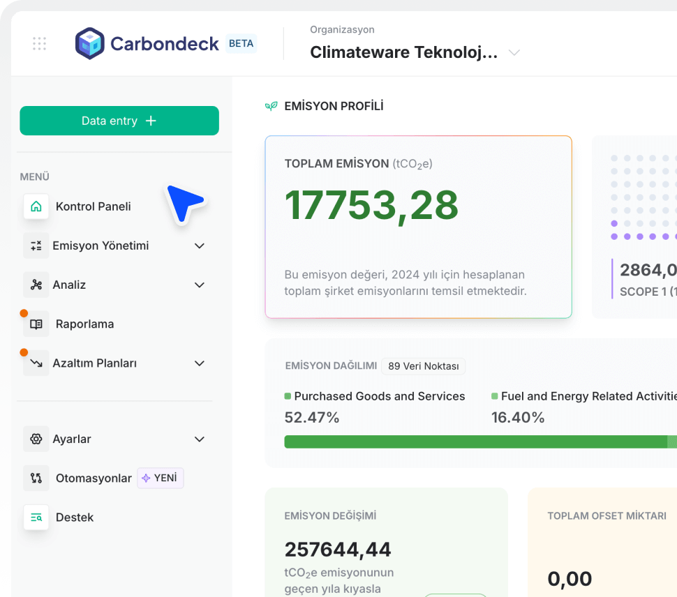 Carbondeck Dashboard