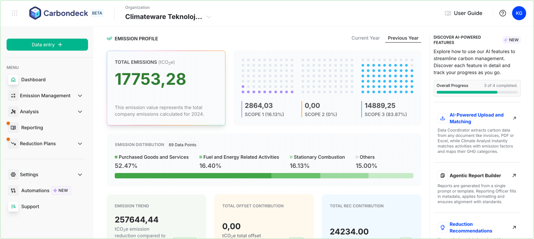 Carbondeck Dashboard