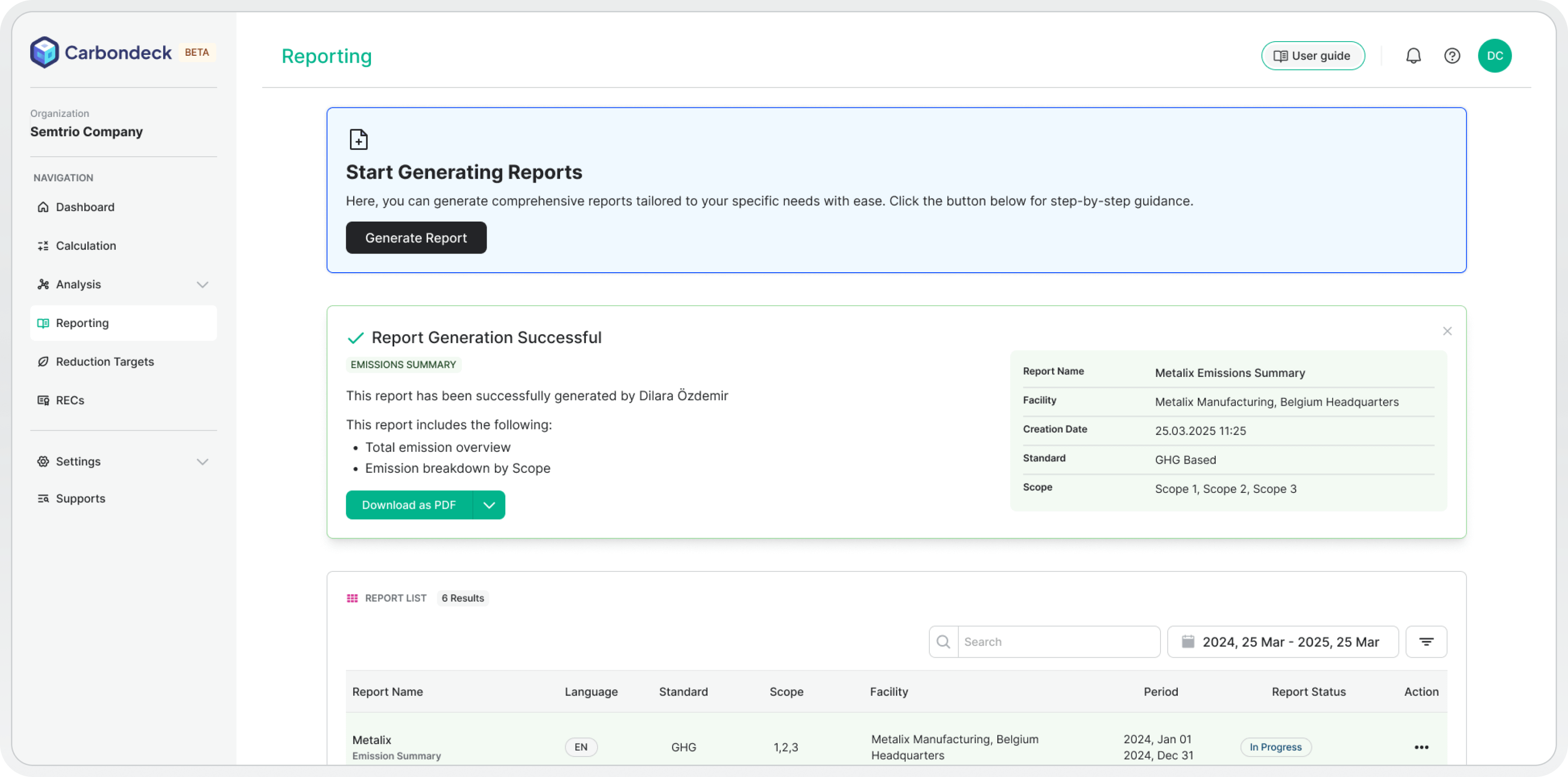 Reporting & Planning