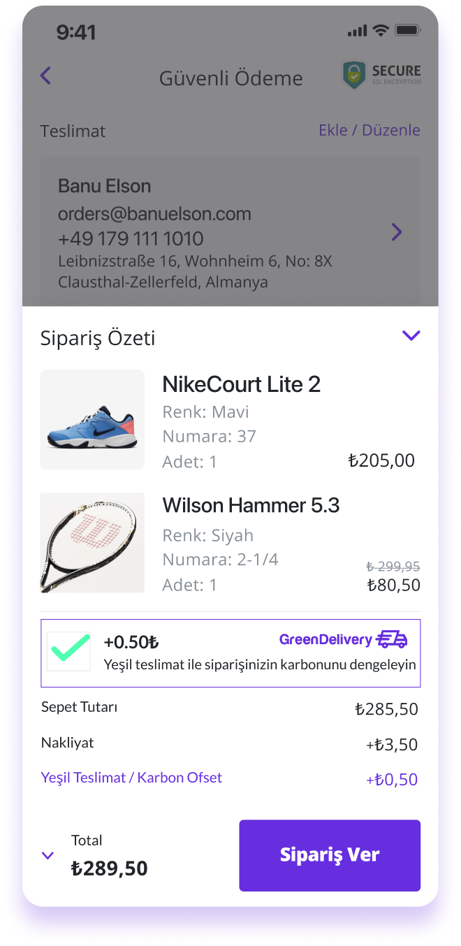Green-Delivery-Checkout